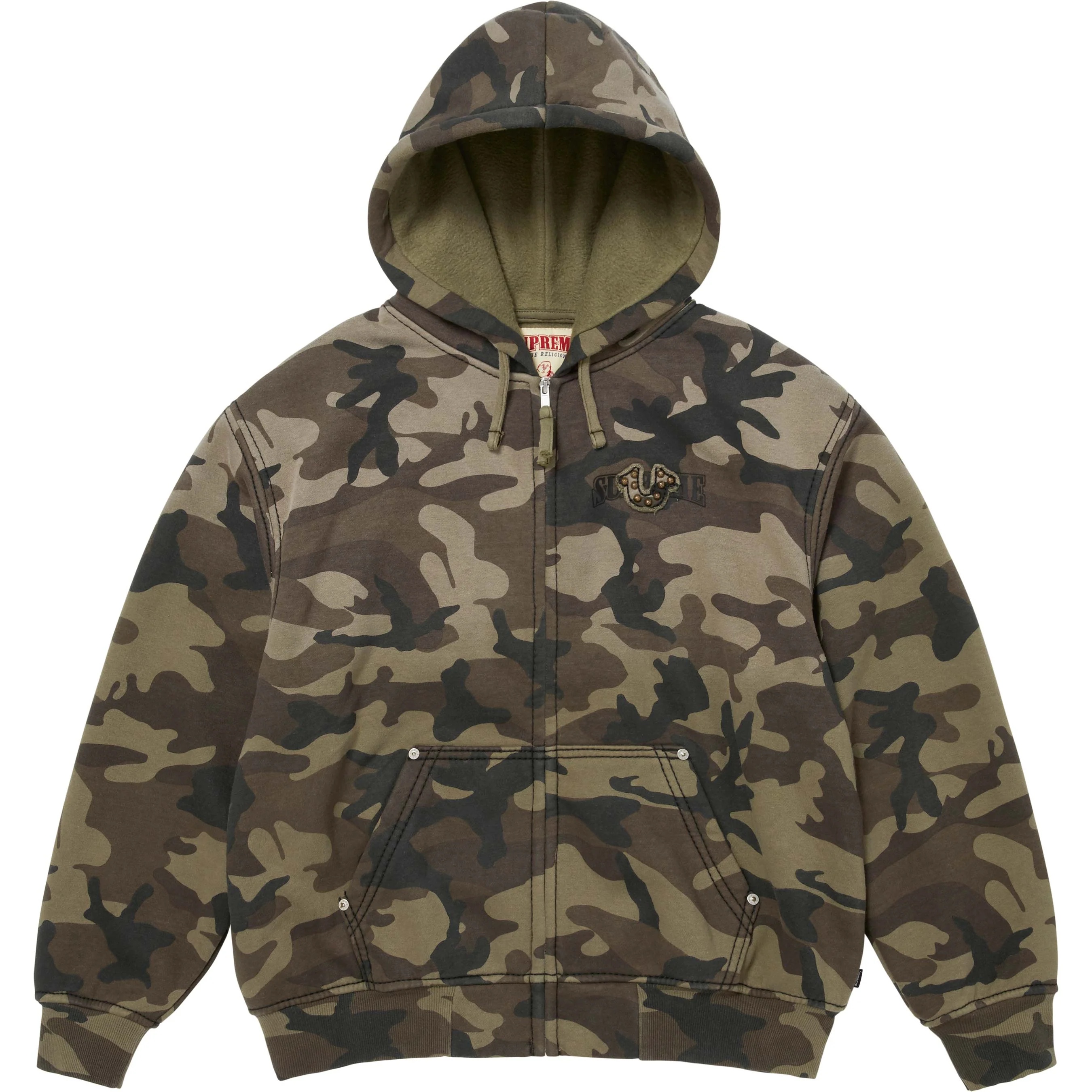 Supreme®/True Religion® Zip Up Hooded Sweatshirt view 9